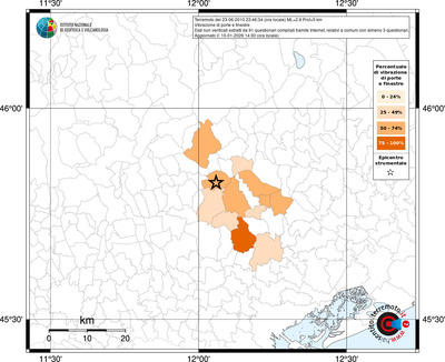 Mappa territorio comunale con almeno 3 questionari
