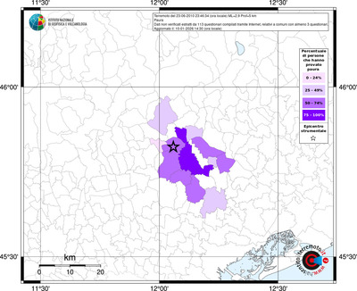 Mappa territorio comunale con almeno 3 questionari