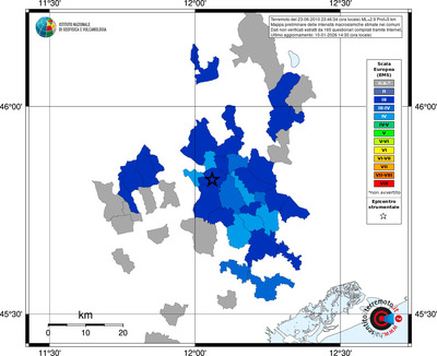 Mappa EMS - territori comuni