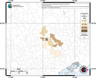 Mappa territorio comunale con almeno 3 questionari