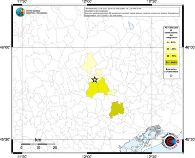 Mappa territorio comunale con almeno 3 questionari