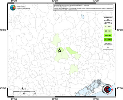 Mappa territorio comunale con almeno 3 questionari