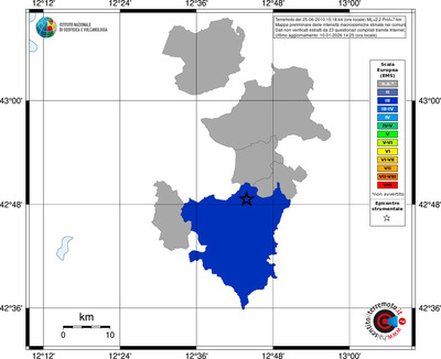 Mappa EMS - territori comuni