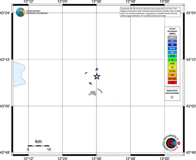 Mappa EMS - territori località