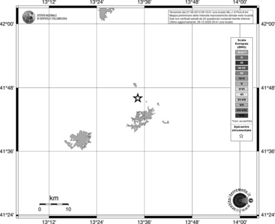 Mappa EMS - territori località