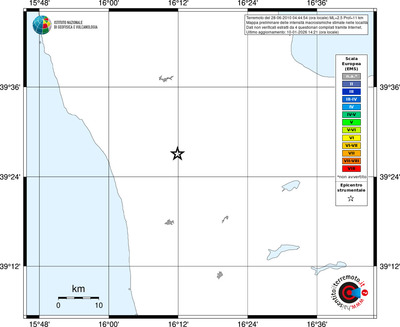 Mappa EMS - territori località