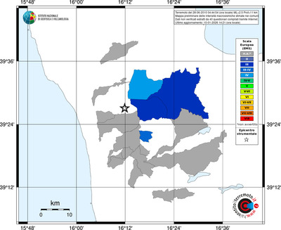 Mappa EMS - territori comuni