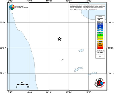 Mappa MCS - territori località