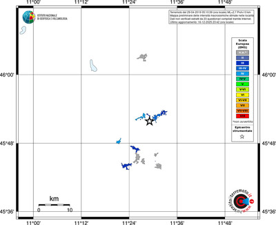 Mappa EMS - territori località