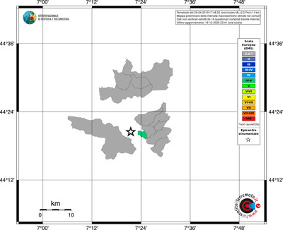 Mappa EMS - territori comuni