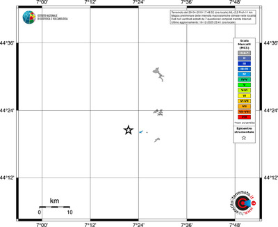 Mappa MCS - territori località