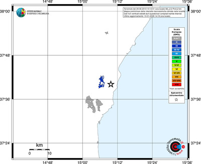 Mappa EMS - territori località