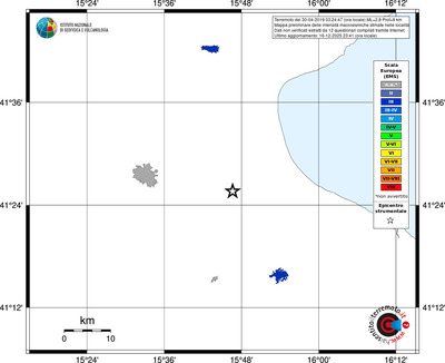 Mappa EMS - territori località