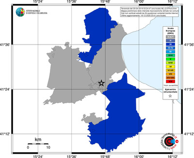 Mappa EMS - territori comuni