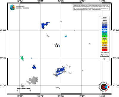 Mappa EMS - territori località