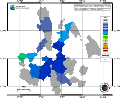 Mappa MCS - territori comuni
