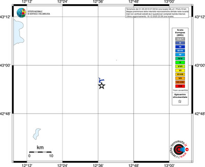 Mappa EMS - territori località