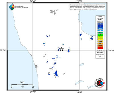 Mappa EMS - territori località