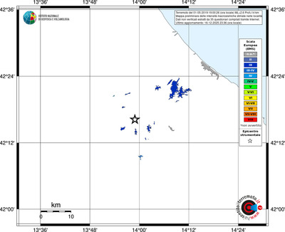 Mappa EMS - territori località