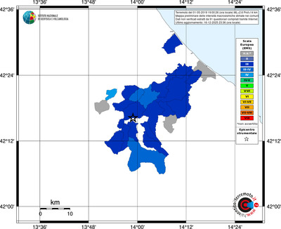 Mappa EMS - territori comuni
