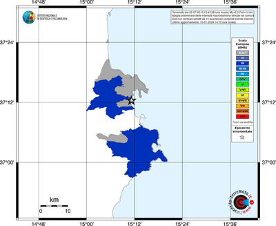 Mappa EMS - territori comuni