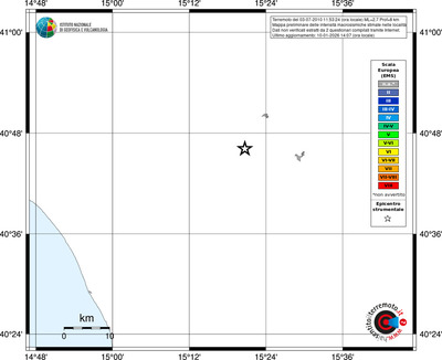 Mappa EMS - territori località