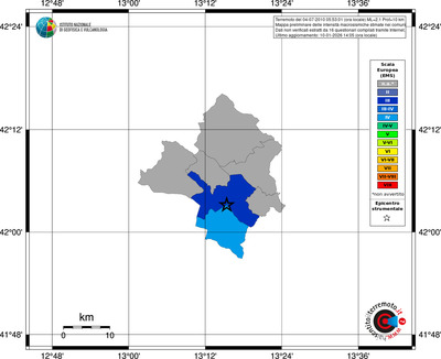 Mappa EMS - territori comuni