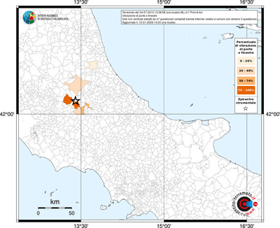 Mappa territorio comunale con almeno 3 questionari