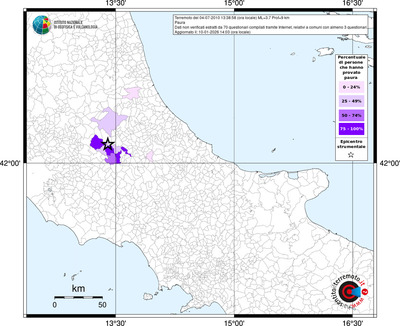 Mappa territorio comunale con almeno 3 questionari