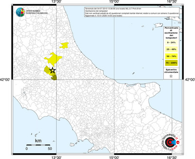 Mappa territorio comunale con almeno 3 questionari