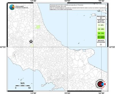 Mappa territorio comunale con almeno 3 questionari