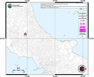 Mappa territorio comunale con almeno 3 questionari