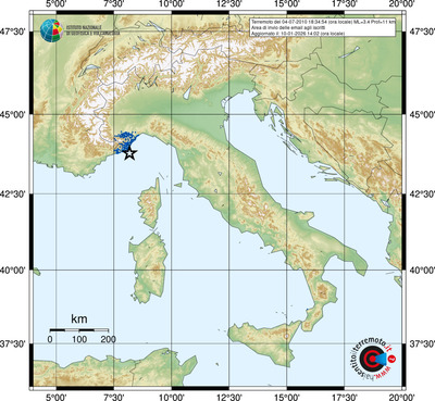 Area di invio delle email agli iscritti