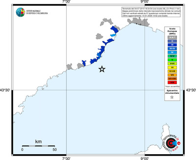 Mappa EMS - territori comuni