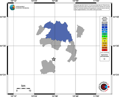 Mappa MCS - territori comuni