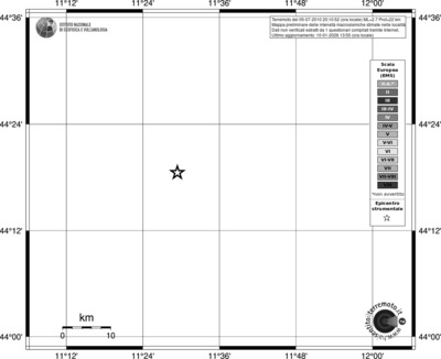 Mappa EMS - territori località