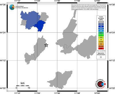 Mappa EMS - territori comuni