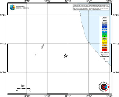 Mappa EMS - territori località
