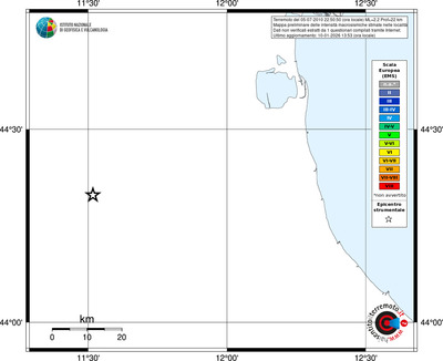Mappa EMS - territori località