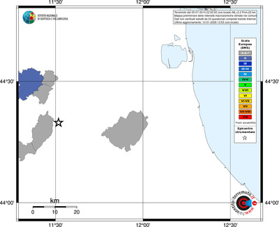 Mappa EMS - territori comuni