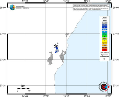 Mappa EMS - territori località