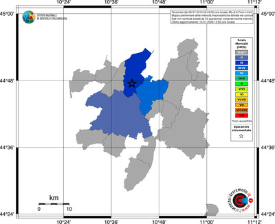 Mappa MCS - territori comuni