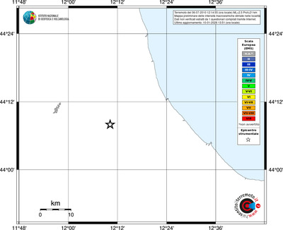 Mappa EMS - territori località