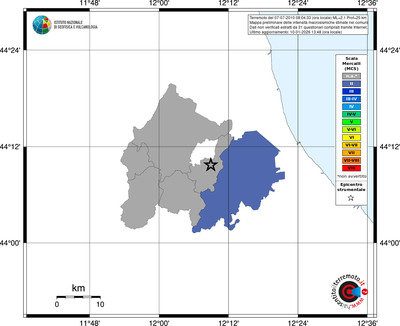 Mappa MCS - territori comuni