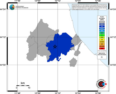 Mappa EMS - territori comuni