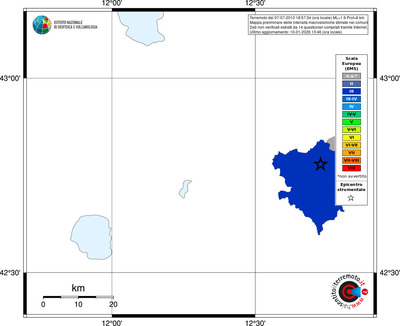 Mappa EMS - territori comuni