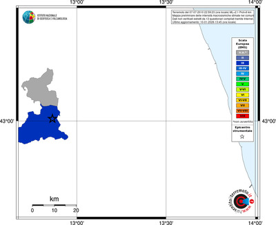 Mappa EMS - territori comuni