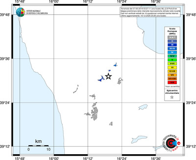 Mappa EMS - territori località