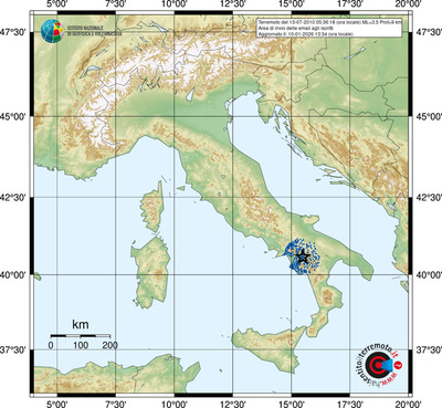 Area di invio delle email agli iscritti