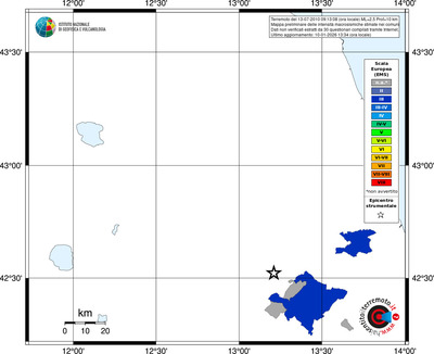 Mappa EMS - territori comuni